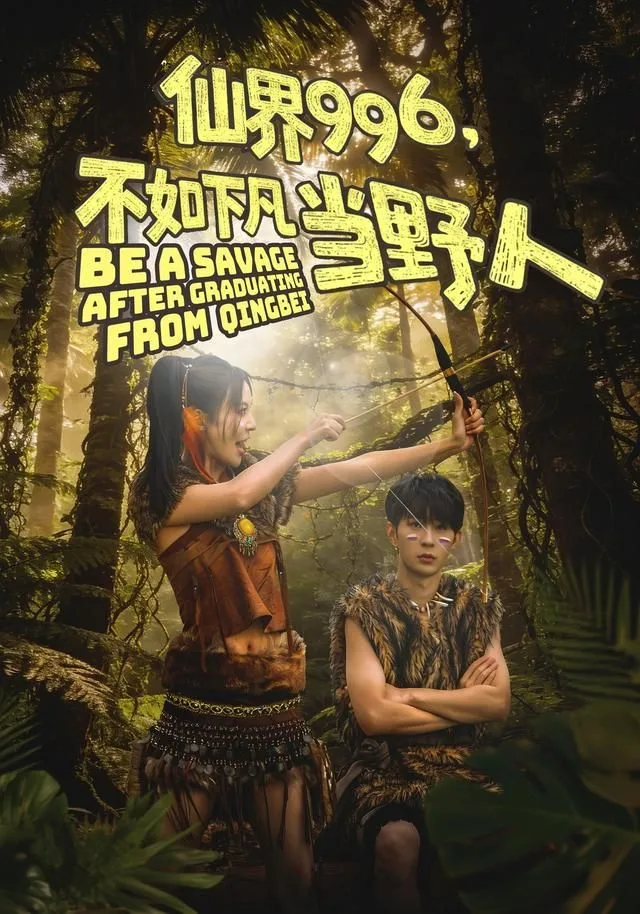 仙界996，不如下凡当野人海报